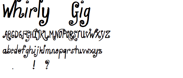 Whirly Gig font